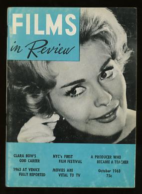 Image for Films in Review (October 1963) [cover: Jean Seberg in IN THE FRENCH STYLE]