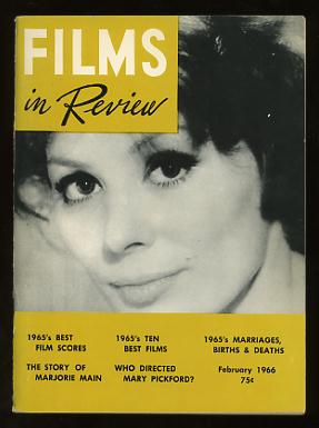 Image for Films in Review (February 1966) [cover: Irina Demick in MALE COMPANION]