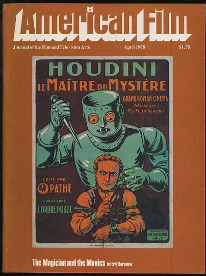 Image for American Film: Journal of the Film and Television Arts [magazine] (April 1978) [cover: Houdini]