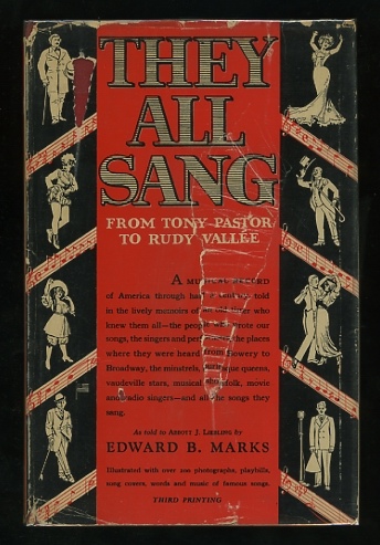 Image for They All Sang: From Tony Pastor to Rudy Vallée