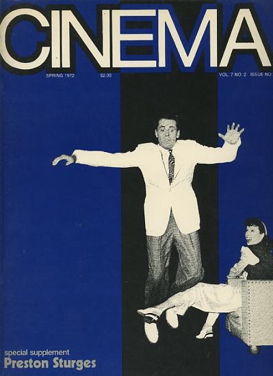 Image for Cinema [magazine] (issue no. 31) (Spring 1972) [Preston Sturges special supplement]