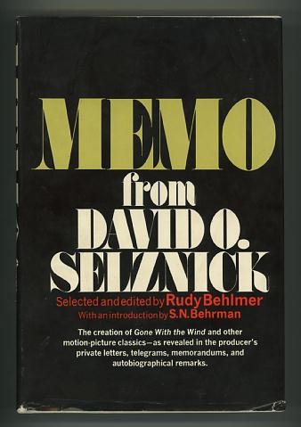 Memo from David O. Selznick Image for Memo from David O. Selznick