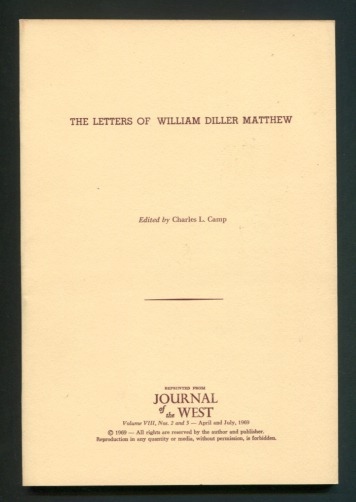 Image for The Letters of William Diller Matthew
