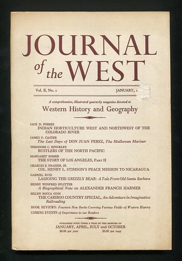 Image for Journal of the West (January 1963)