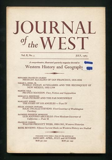 Image for Journal of the West (July 1963)