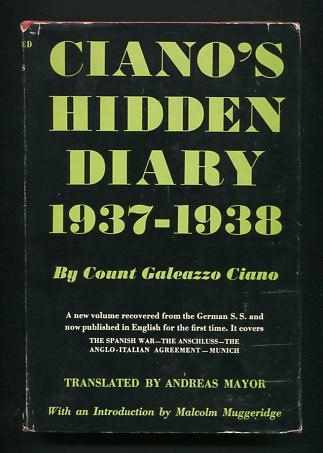 Image for Ciano's Hidden Diary: 1937-1938