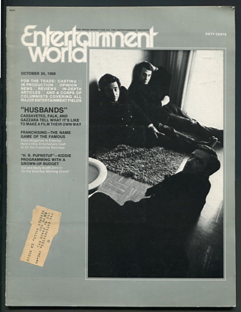 Image for Entertainment World (October 24, 1969) [cover: Peter Falk and Ben Gazzara in HUSBANDS]