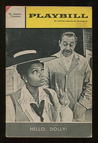 Image for Playbill - October 1969 [original theatre program for "Hello, Dolly!" autographed by Pearl Bailey and Cab Calloway