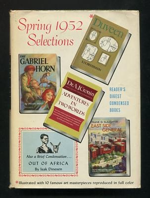 Image for Reader's Digest Condensed Books: Spring 1952 Selections (Volume IX) [Adventures in Two Worlds; The Gabriel Horn; Duveen; Out of Africa; East Side General]