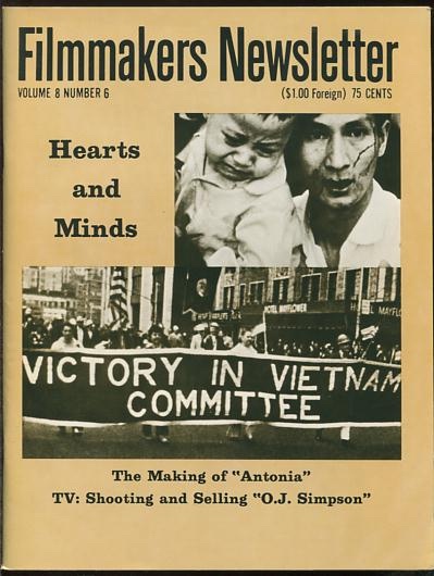 Image for Filmmakers Newsletter (April 1975) [cover: HEARTS AND MINDS]