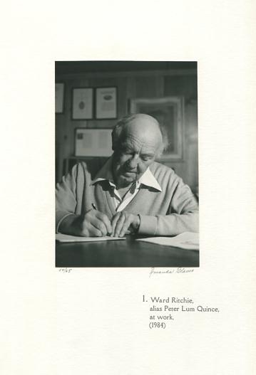 Image for Type-Faces: A Photographic Study of Ward Ritchie [*SIGNED* limited edition; incomplete copy (see notes)]