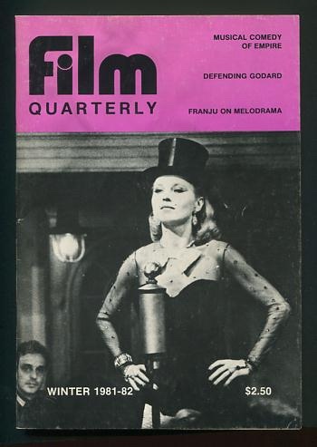 Image for Film Quarterly (Winter 1981-1982) [cover: Hanna Schygulla in Fassbinder's LILI MARLEEN]