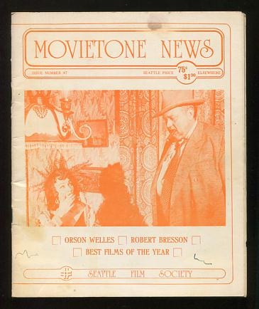 Image for Movietone News; issue number 47 (January 21, 1976) [cover: Marlene Dietrich and Orson Welles in TOUCH OF EVIL]