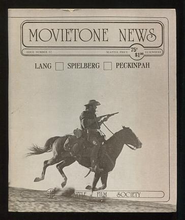 Image for Movietone News; issue number 52 (October 11, 1976) [cover; Clint Eastwood in THE OUTLAW JOSEY WALES]