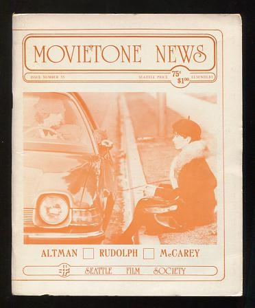 Image for Movietone News; issue number 55 (September 16, 1977) [cover: Keith Carradine and Geraldine Chaplin in WELCOME TO L.A.]