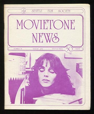 Image for Movietone News; issue number 34 (August 1974) [cover: Tina Aumont in Bernardo Bertolucci's PARTNER]