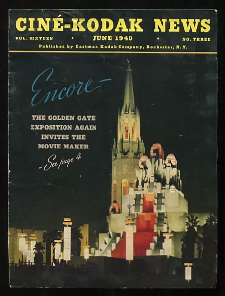 Image for Cine-Kodak News (June 1940) [cover: The Golden Gate Exposition]
