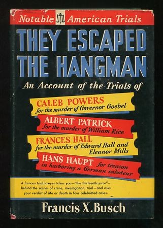 Image for They Escaped the Hangman