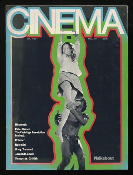 Image for Cinema [magazine] (Fall 1971) [cover: WALKABOUT]