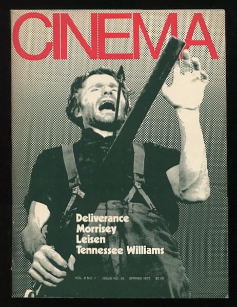 Image for Cinema [magazine] (issue no. 33) (Spring 1973) [cover: DELIVERANCE]