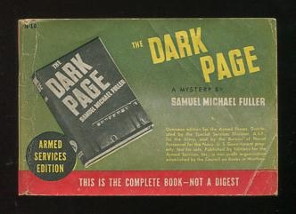 Image for The Dark Page (Armed Services Edition, R-10)