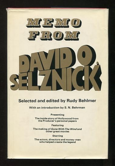 Image for Memo from David O. Selznick