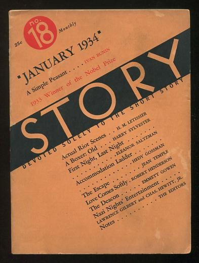 Story: The Magazine of the Short Story (January 1934) [includes 