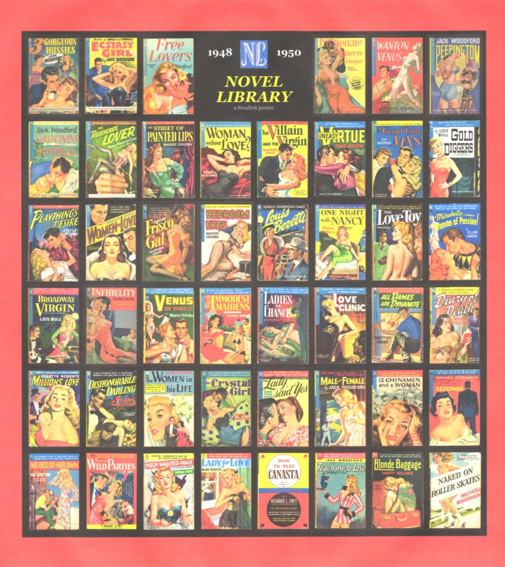Novel Library 1948-1950: A ReadInk Poster