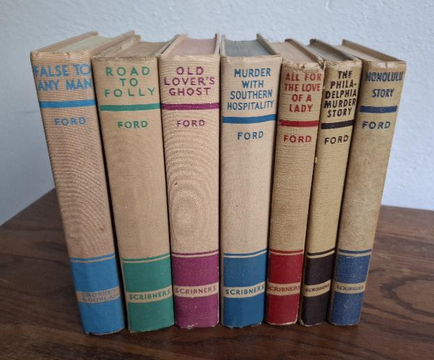 Seven Vintage Reading Copies [False to Any Man; Road to Folly; Old Lover's Ghost; Murder with Southern Hospitality; All for the Love of a Lady; The Philadelphia Murder Story; Honolulu Story]