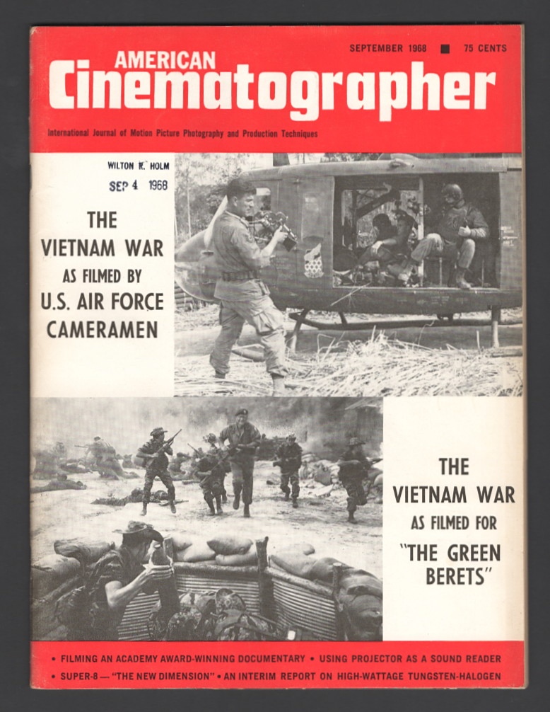 American Cinematographer (September 1968) [cover: filming the Vietnam War]